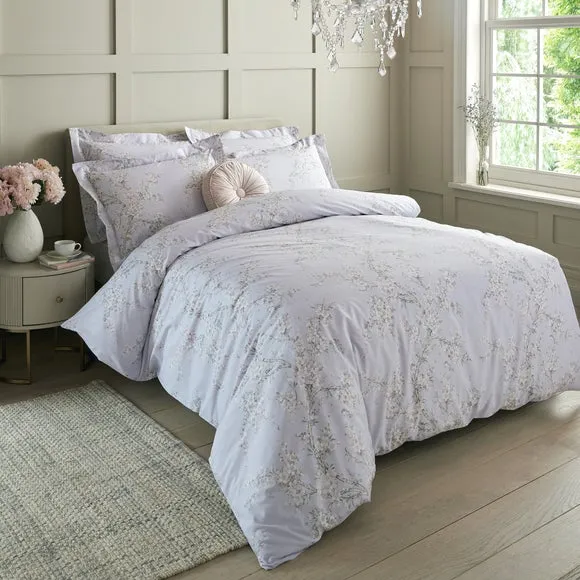 Duvet Cover Set with Pillowcase - Purple, Cotton