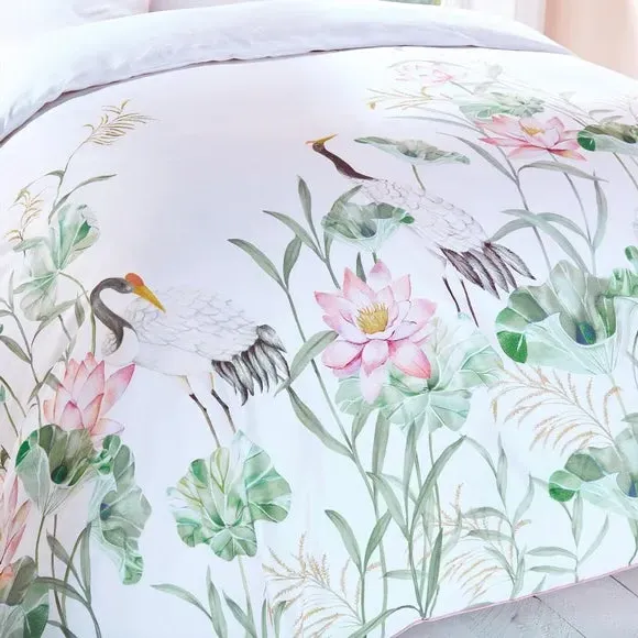 Duvet Cover Set with Pillowcases - Pink, Cotton