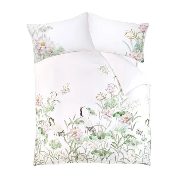 Duvet Cover Set with Pillowcases - Pink, Cotton