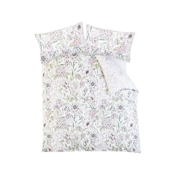 Floral Duvet Cover Set - Green, Cotton