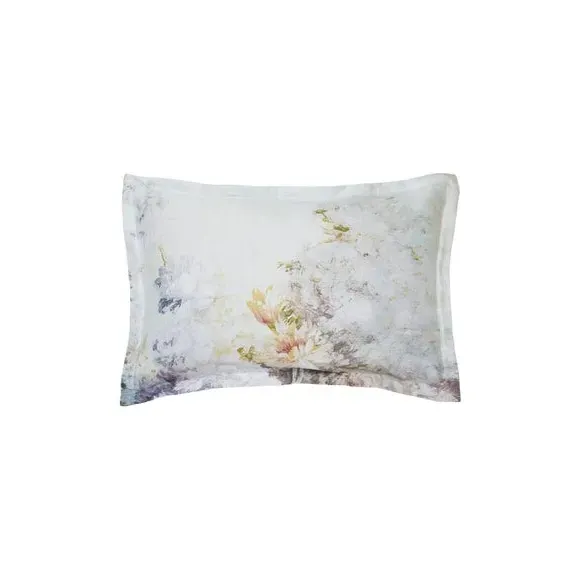 Oxford Pillowcase with Button Fastening - Natural