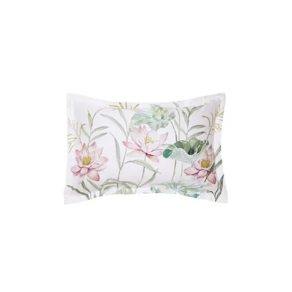 Oxford Pillowcase with Button Fastening - Pink image