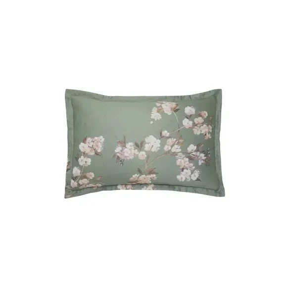 Oxford Pillowcase with Button Fastening - Sage image
