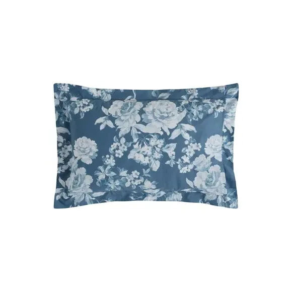 Reversible Duvet Cover Set - Blue, Polycotton