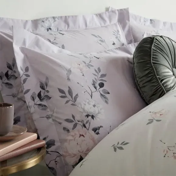 Reversible Duvet Cover Set - Lilac, Polycotton
