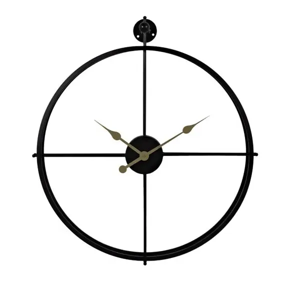 Cut Out Skeleton Wall Clock - Black image
