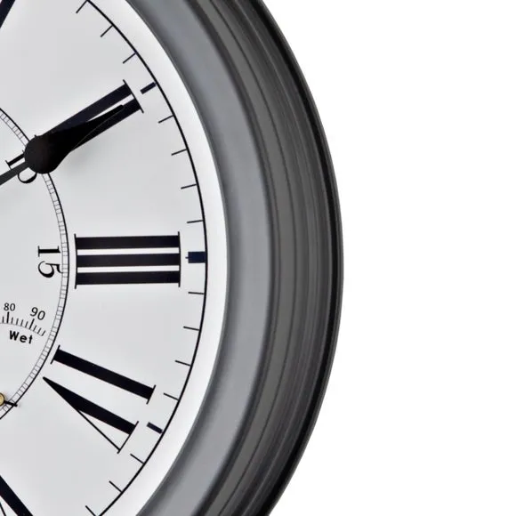 LED Wall Clock with Sound Activation - Grey