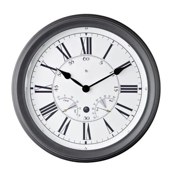 LED Wall Clock with Sound Activation - Grey