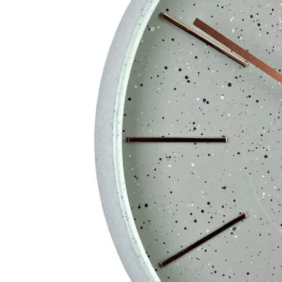 Wall Clock with Roman Numerals - Green, Metal