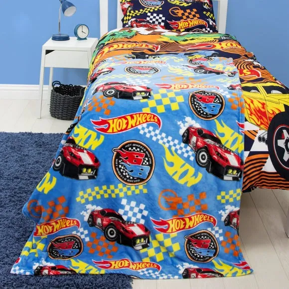 Fleece Blanket with Gaming Design - Blue, Polyester image
