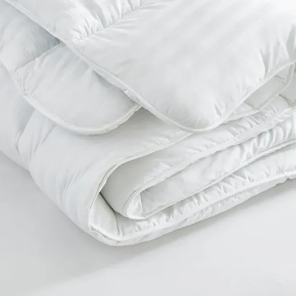 10.5 Tog Duvet with Hollowfibre - White, Cotton