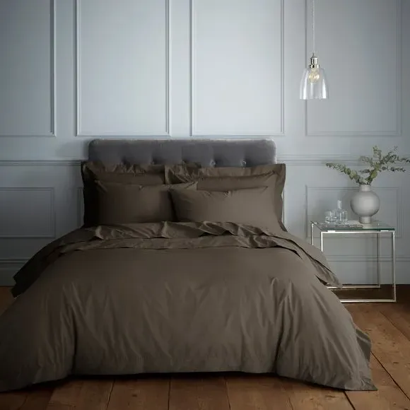 230 Thread Count Duvet Cover - Bitter Chocolate, Cotton image