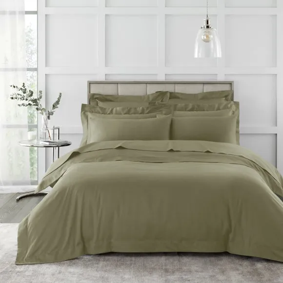 230 Thread Count Duvet Cover - Green, Cotton