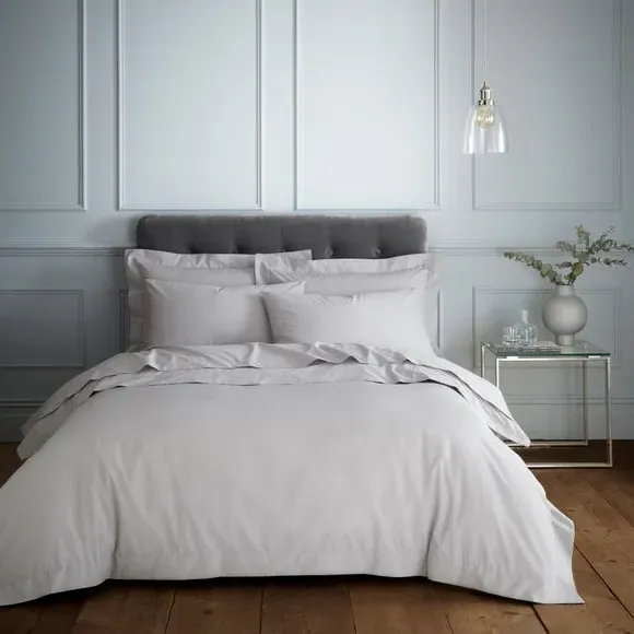230 Thread Count Duvet Cover - Grey, Cotton