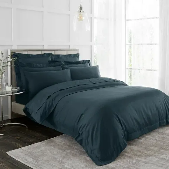 230 Thread Count Duvet Cover - Ink, Cotton