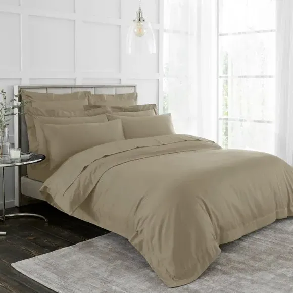 230 Thread Count Duvet Cover - Pebble, Cotton