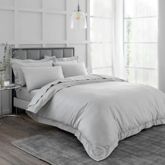 230 Thread Count Duvet Cover - Silver, Cotton