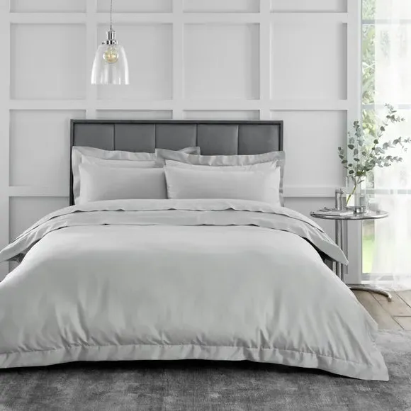230 Thread Count Duvet Cover - Silver, Cotton