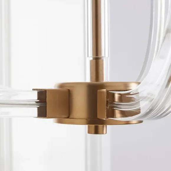 5-Light Ceiling Light with Adjustable Drop - Gold