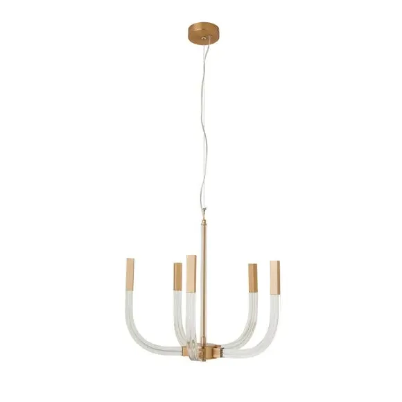 5-Light Ceiling Light with Adjustable Drop - Gold