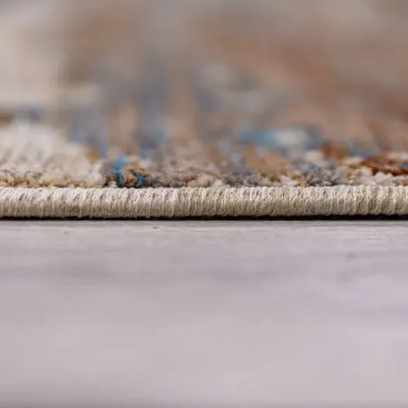 Abstract Ombre Rug with High-Low Pile
