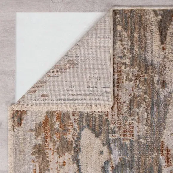 Abstract Ombre Rug with High-Low Pile