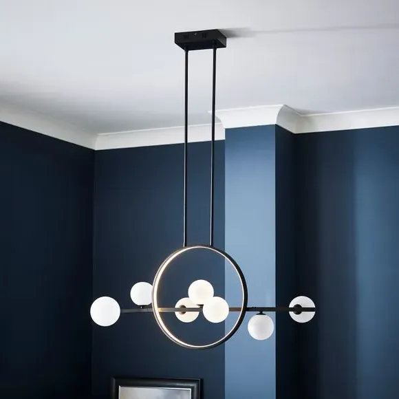 Adjustable LED Ceiling Light - Black, Metal