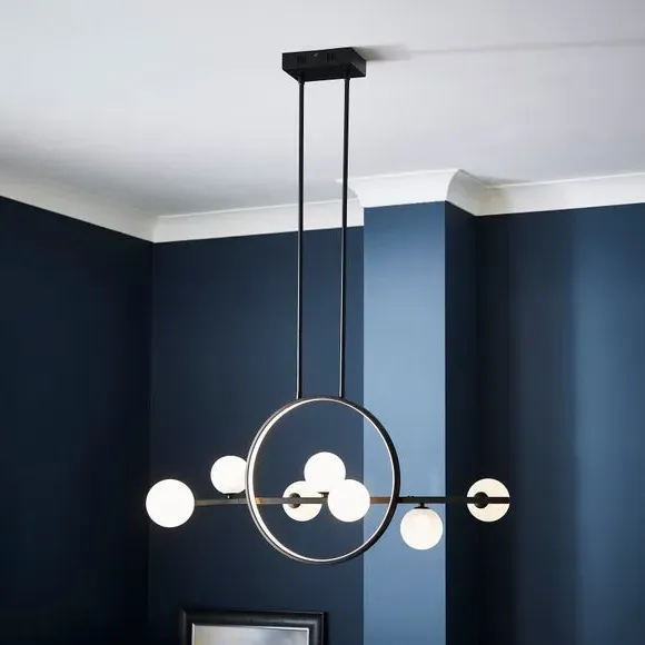 Adjustable LED Ceiling Light - Black, Metal