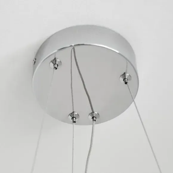 Adjustable Pendant Light with LED - White
