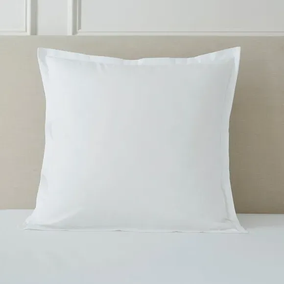 Continental Pillowcase 230 Thread - White, Cotton