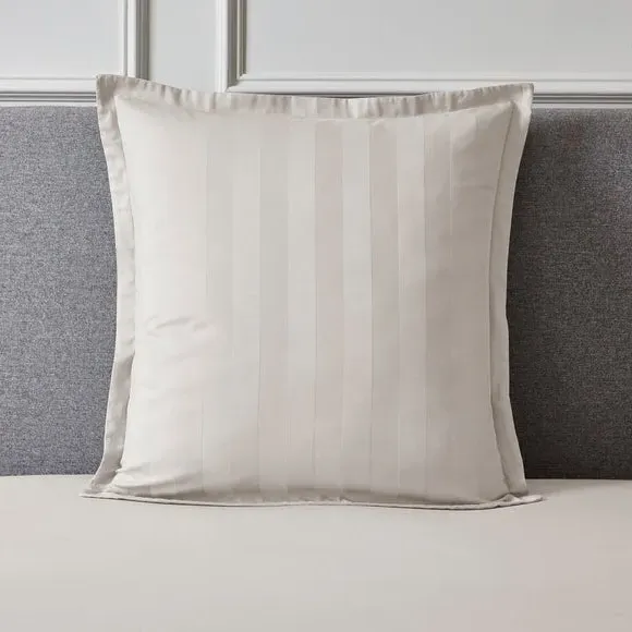 Continental Pillowcase Sateen Stripe - Cream image