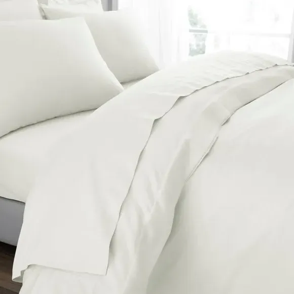 Cotton Sateen Flat Sheet - Cream, 230 Thread