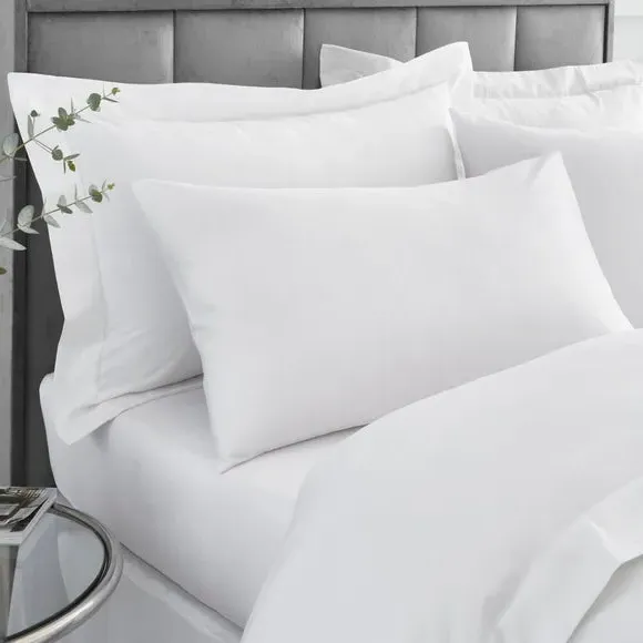 Cotton Sateen Flat Sheet - White, 230 Thread