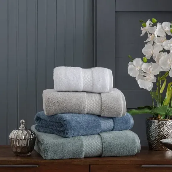 Cotton Viscose Towel 700 GSM - Atlantic Blue