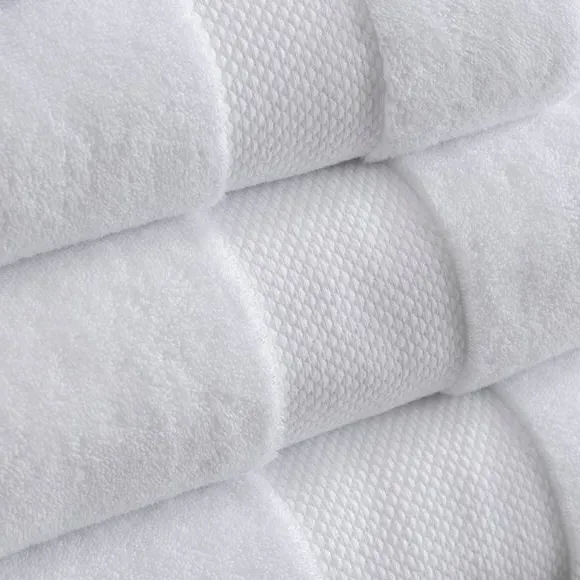 Cotton Viscose Towel 700 GSM - Snow White
