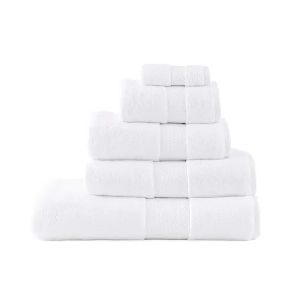 Cotton Viscose Towel 700 GSM - Snow White