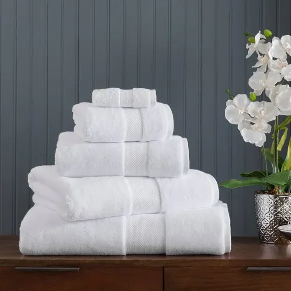 Cotton Viscose Towel 700 GSM - Snow White