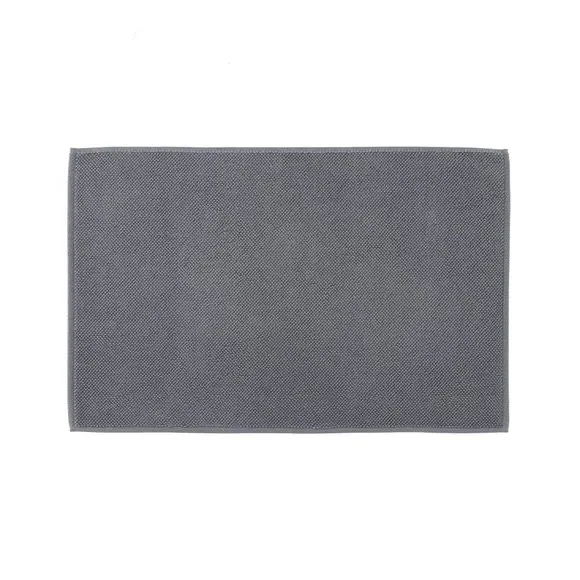 Heavyweight Terry Bath Mat - Grey, Cotton