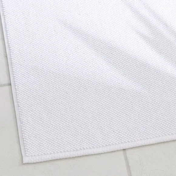 Heavyweight Terry Bath Mat - White, Cotton