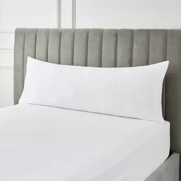Large Body Pillowcase 230 Thread - White, Cotton image