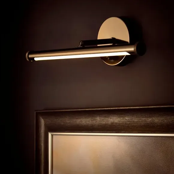 LED Picture Light with Switch - Silver, Metal