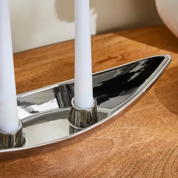 Multi Taper Candlestick Holder - Chrome