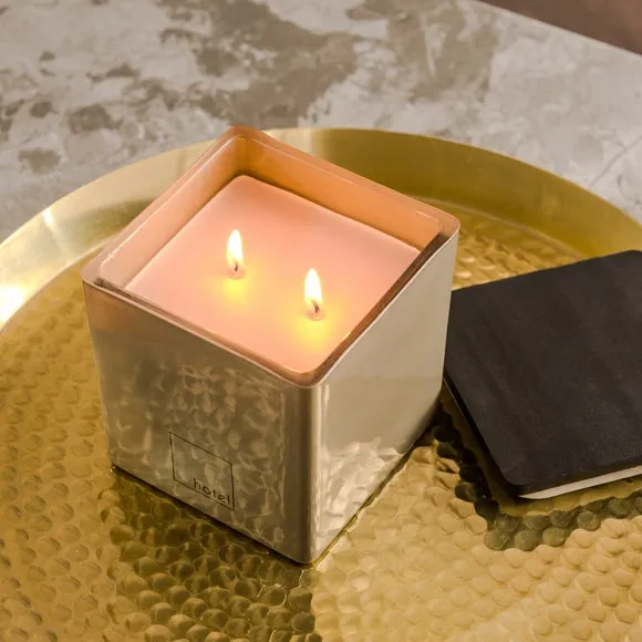 Multi Wick Candle Dawn Fragrance - Pistachio Glass