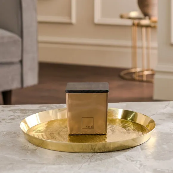 Multi Wick Candle Square Container - Brown