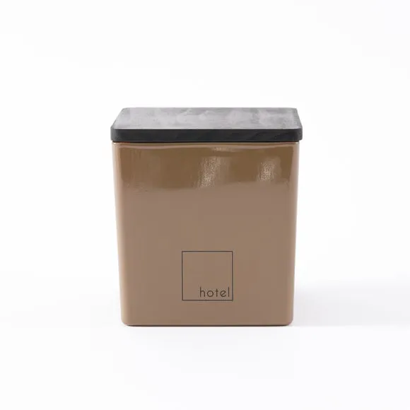 Multi Wick Candle Square Container - Brown