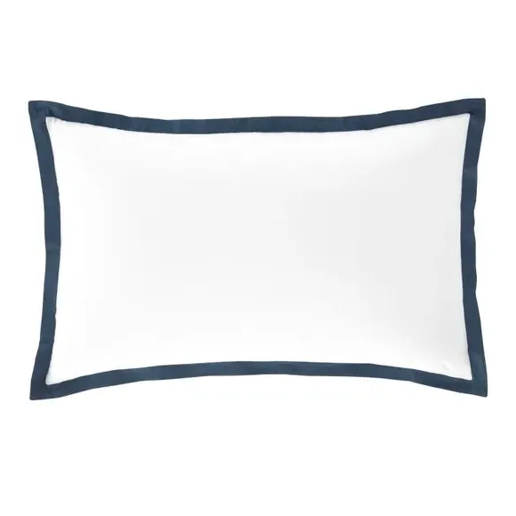 Oxford Pillowcase 230 Thread Count - Blue, Cotton