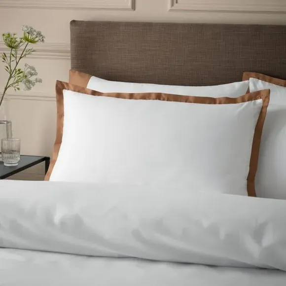 Oxford Pillowcase 230 Thread Count - Bronze, Cotton