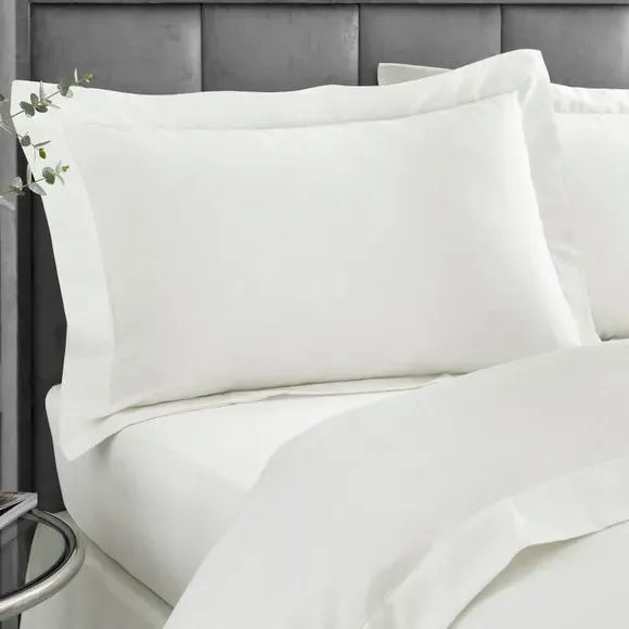 Oxford Pillowcase 230 Thread Count - Cream, Cotton