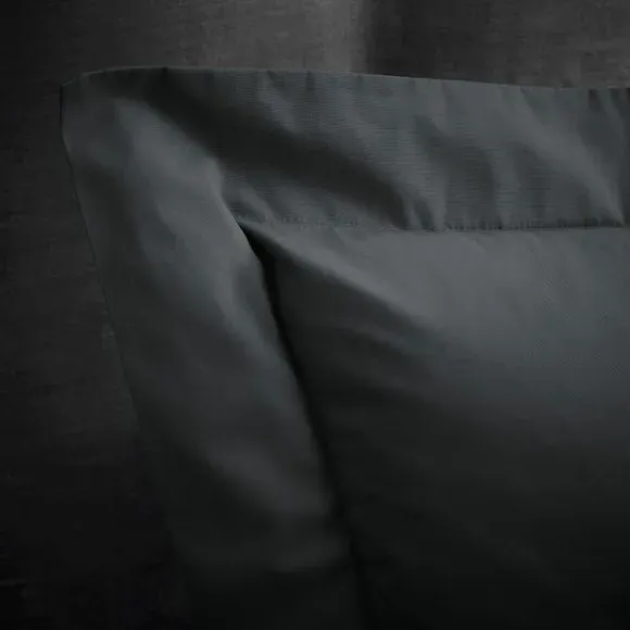 Oxford Pillowcase 230 Thread Count - Graphite, Cotton