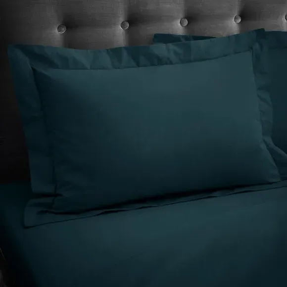 Oxford Pillowcase 230 Thread Count - Ink, Cotton